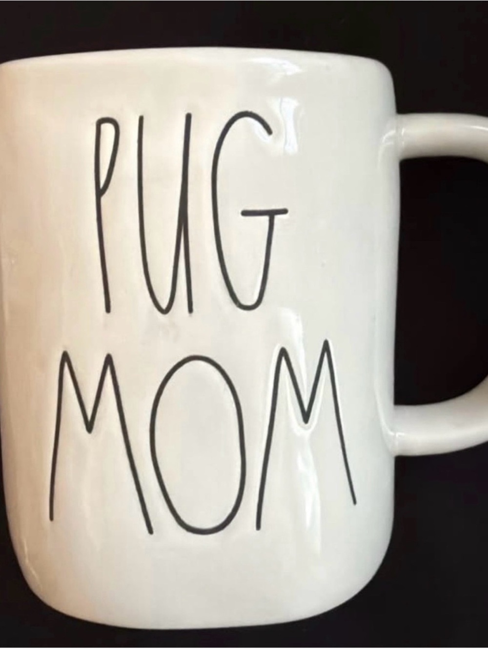 RAE DUNN PUG MOM  Mom Ceramic Coffee Mug New and unused.
